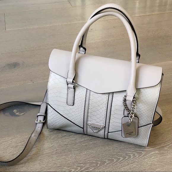 Guess Handbags - Guess Grey Leather Handbag